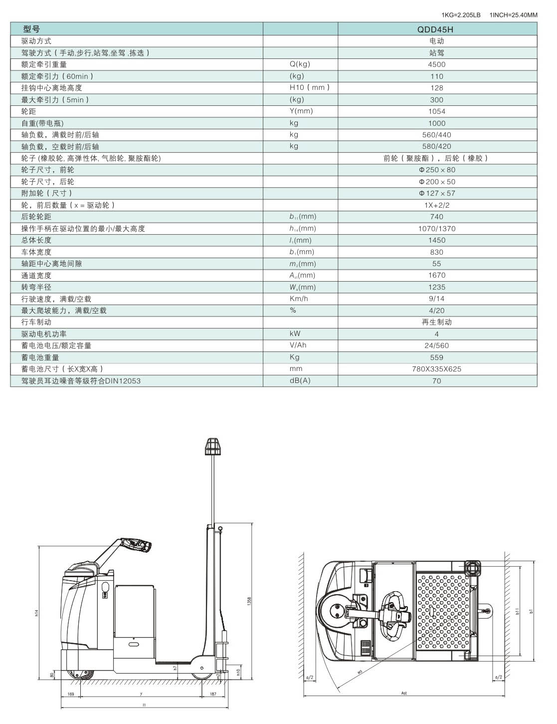 電動(dòng)牽引車 / QDD45H